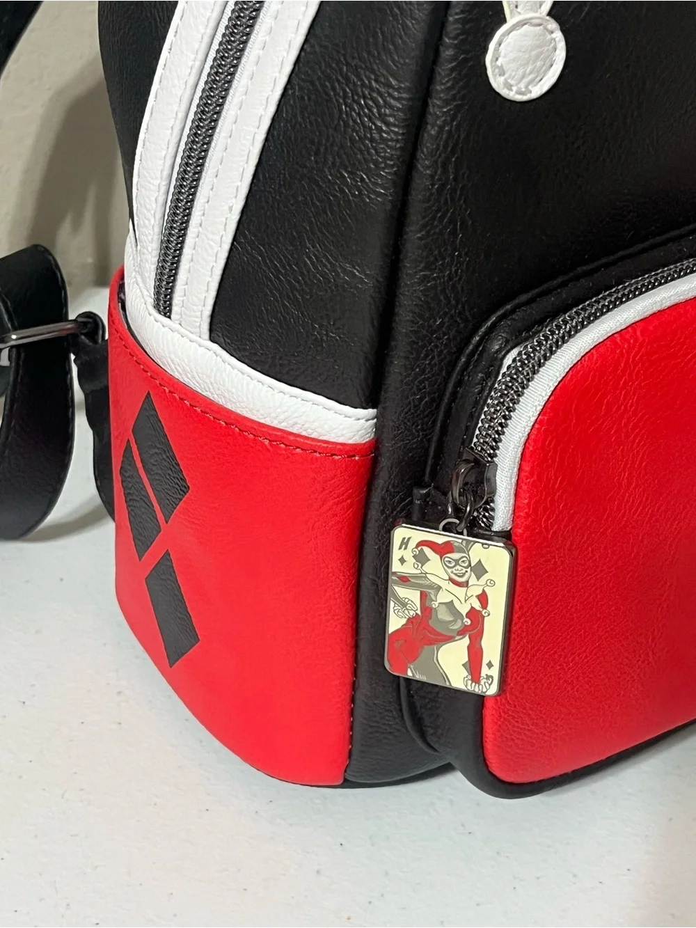 LoungeFly DC Harley Quinn Mini Backpack GameStop Exclusive 30th Anniversary NWT